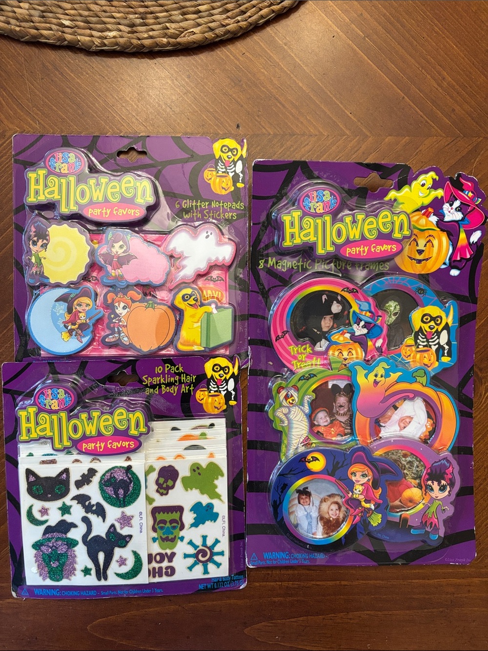 Lisa Frank Halloween Party Favors Set of 3